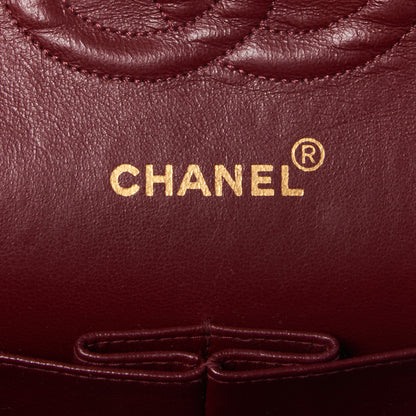 Chanel Lambskin Quilted Medium Double Flap Black 7 of 9
