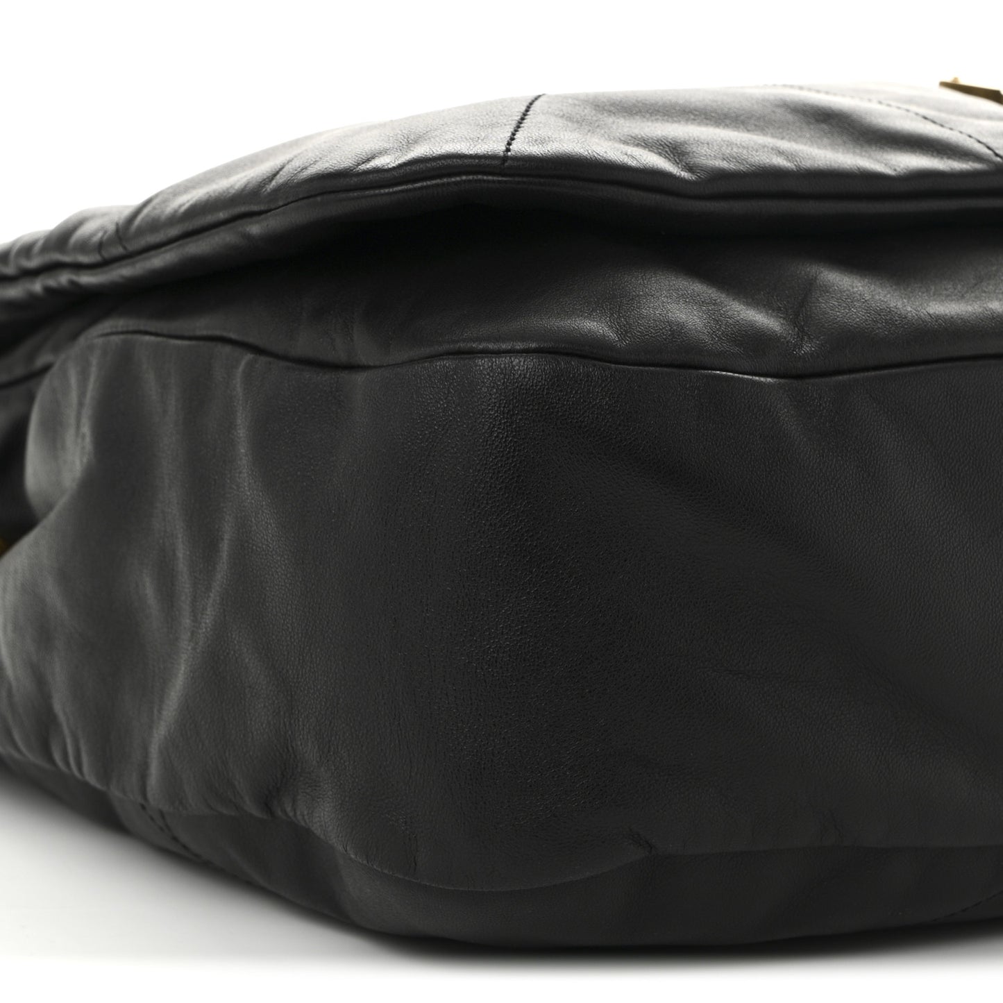 Lambskin Matelasse Monogram Large Jamie 4.3 Black