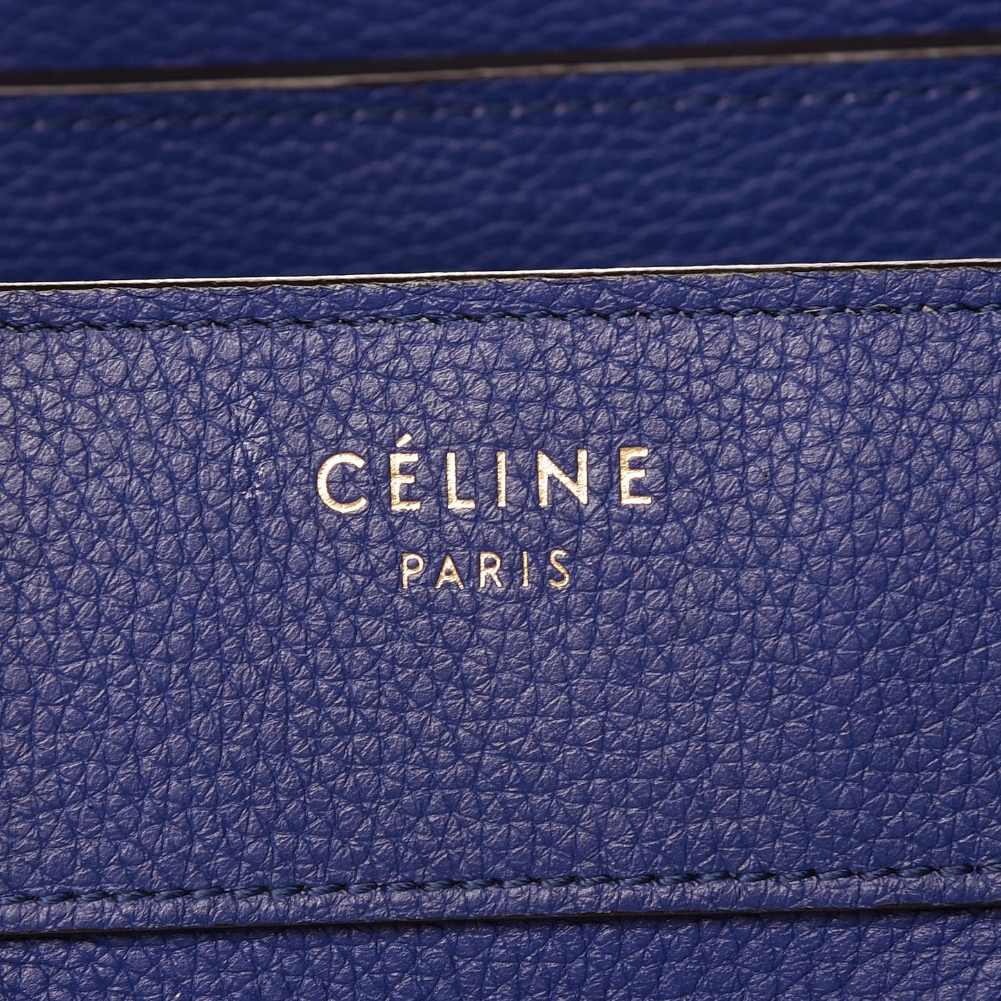 Drummed Calfskin Micro Luggage Indigo