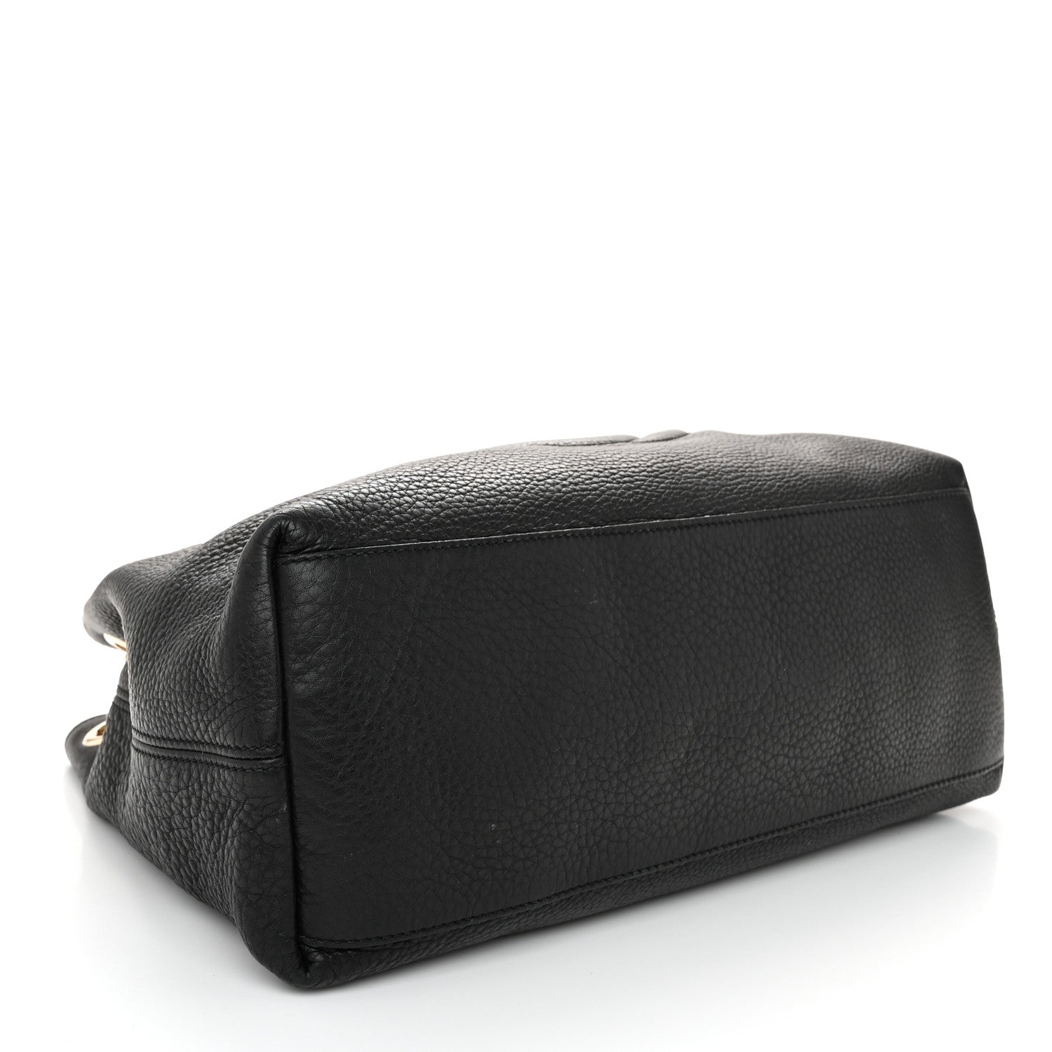 Gucci Pebbled Calfskin Medium Soho Chain Shoulder Bag Black 4 of 13