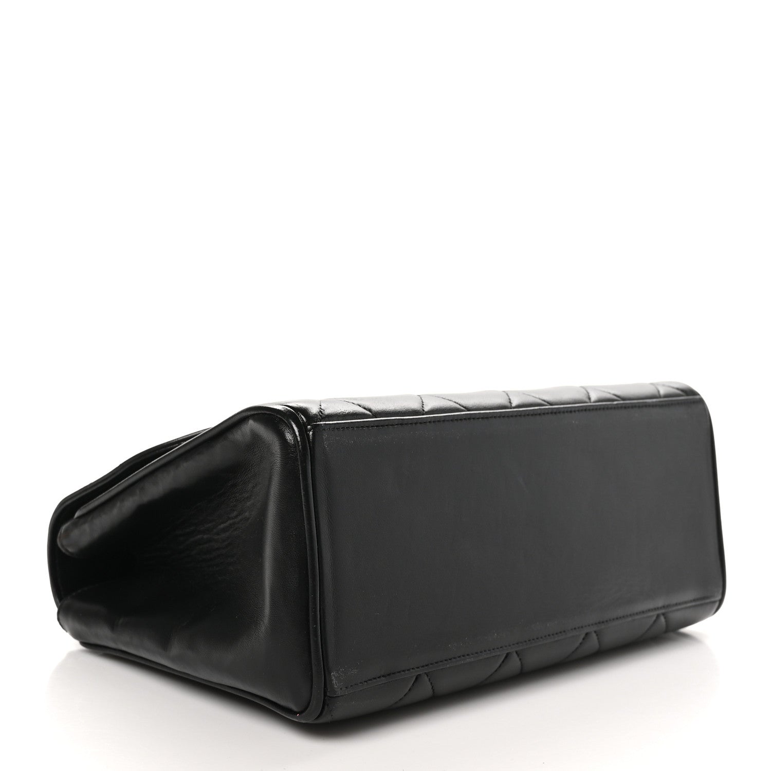 Chanel Lambskin Quilted Medium Single Flap Black 4 of 10