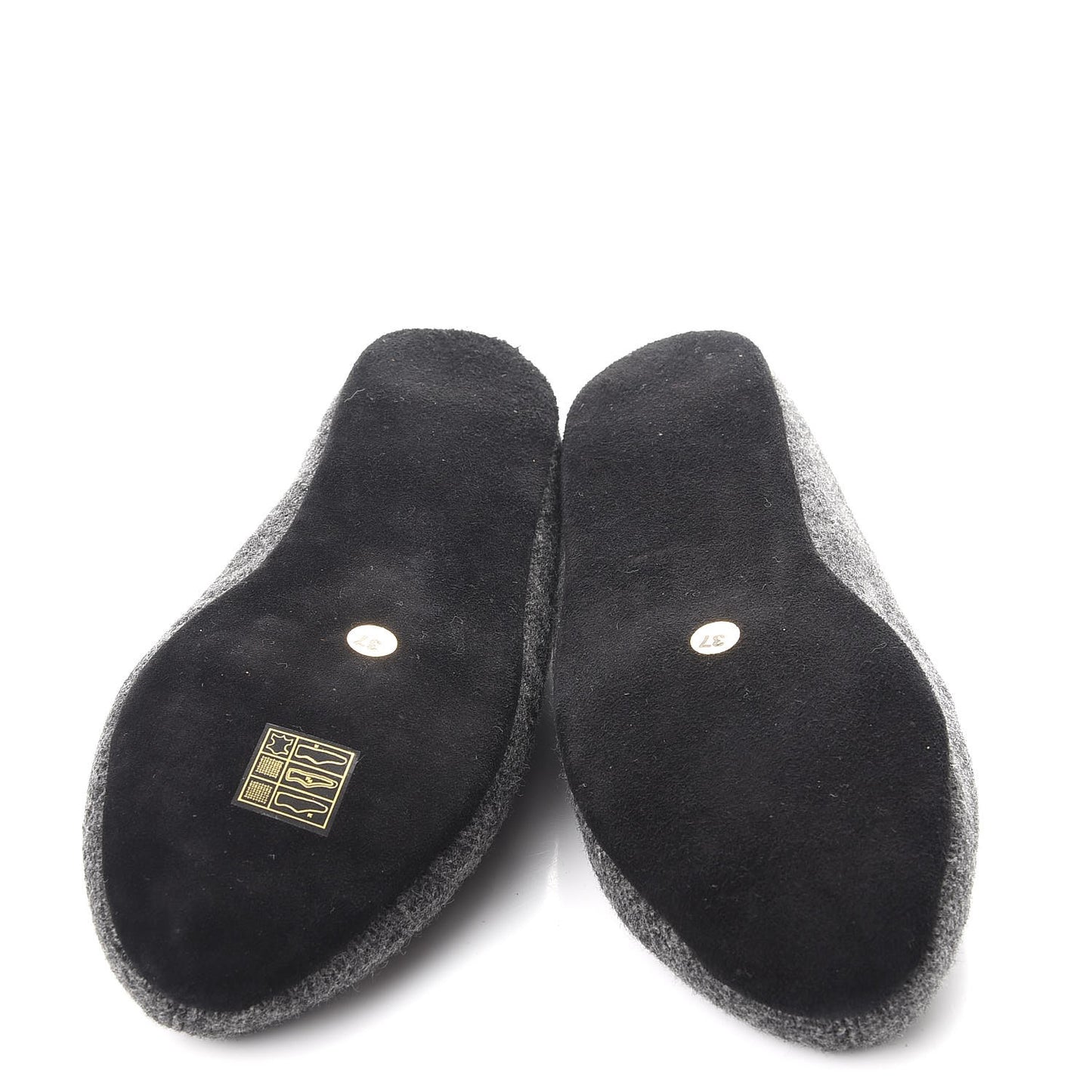Felt Slippers Loafers 37 Anthracite
