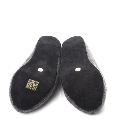 Prada Felt Slippers Loafers 37 Anthracite 7 of 12