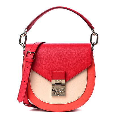 MCM Calfskin Small Patricia Shoulder Bag Pink 1 of 4