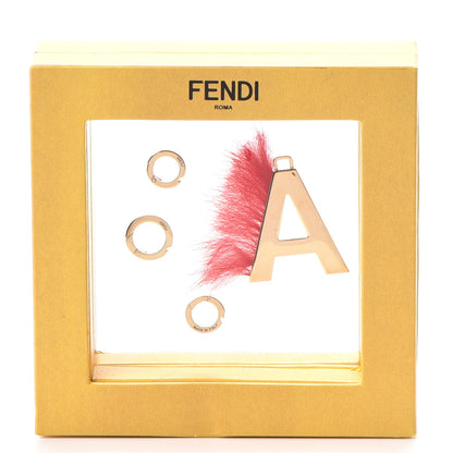Fendi Mink Fur A ABClick Bag Charm Red 6 of 6