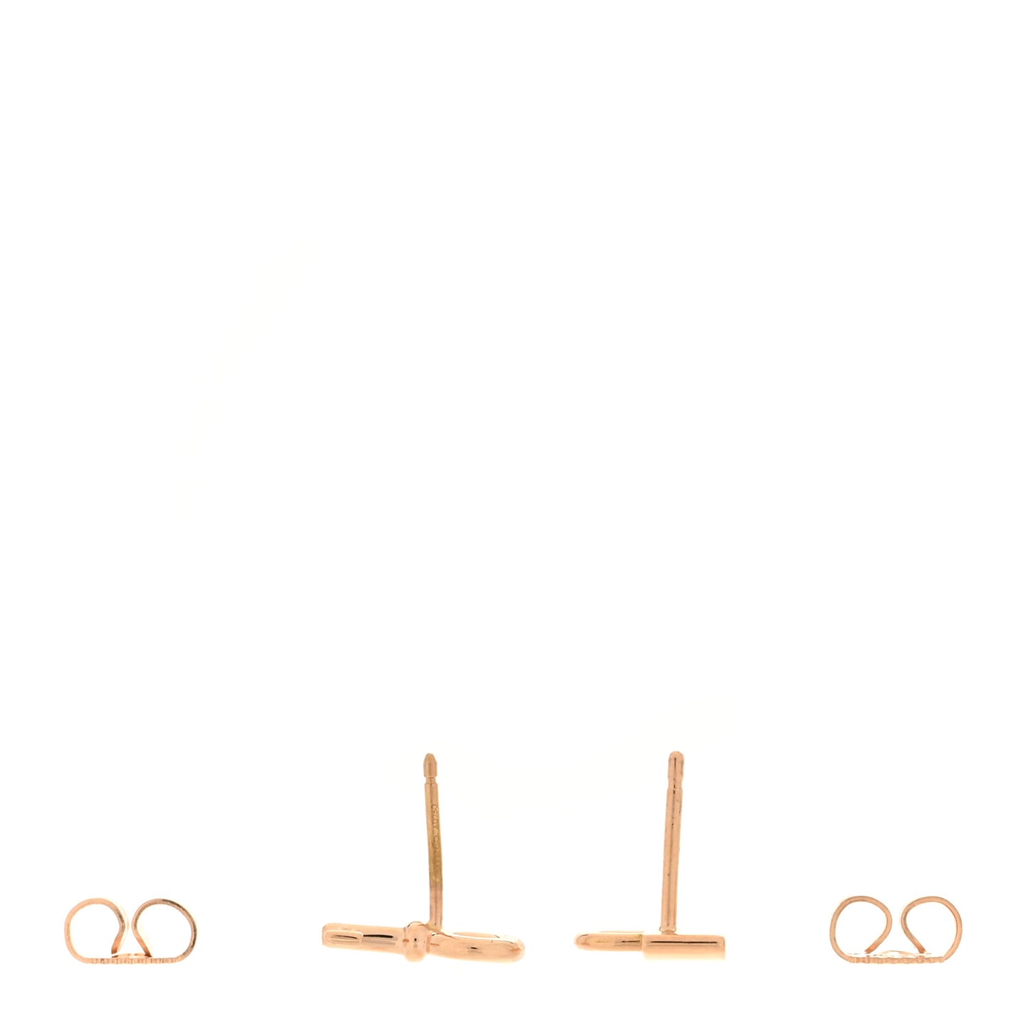 18K Rose Gold Mini Key and Lock Earrings