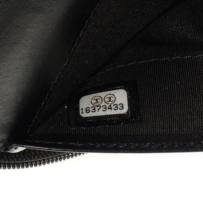 Chanel Caviar CC Timeless Large Zip Around Wallet Black 9 of 9