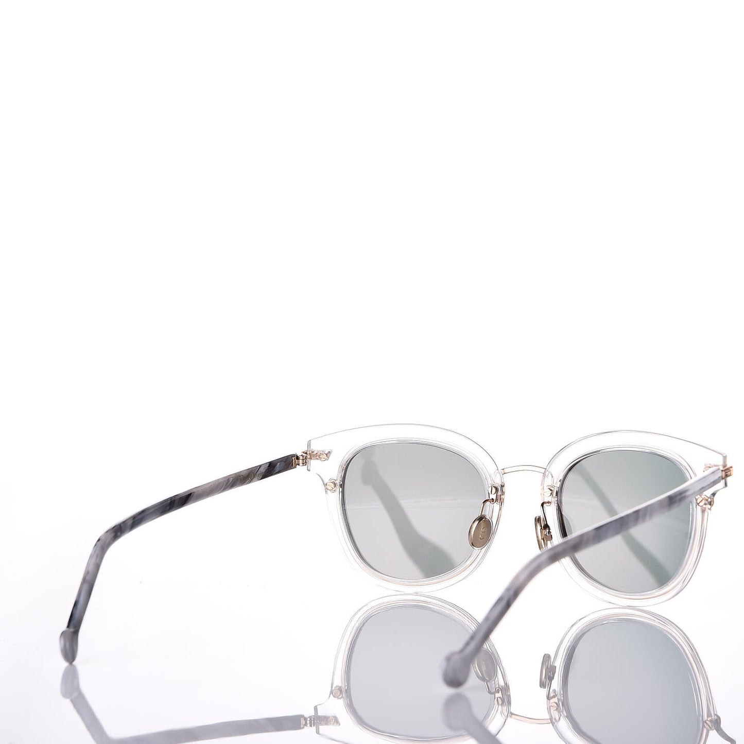 Origins2 Round Marble Sunglasses Rose Gold