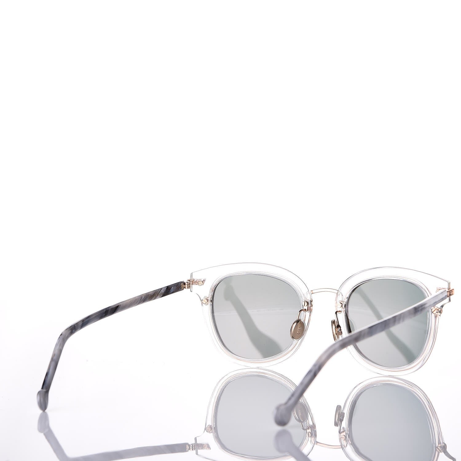 Christian Dior Origins2 Round Marble Sunglasses Rose Gold 4 of 10