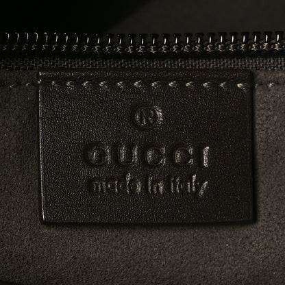 Gucci GG Supreme Monogram Selleria Calfskin Small Flat Messenger Bag Beige Ebony Cocoa Marrone Scuro 6 of 9