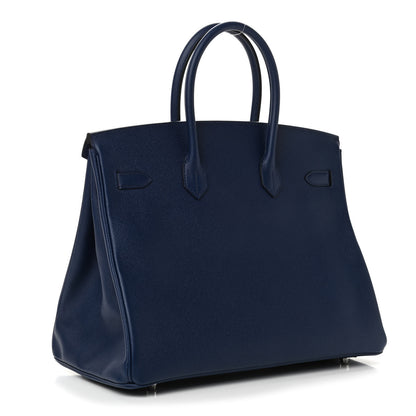 Hermes Epsom Birkin 35 Bleu Saphir 2 of 8