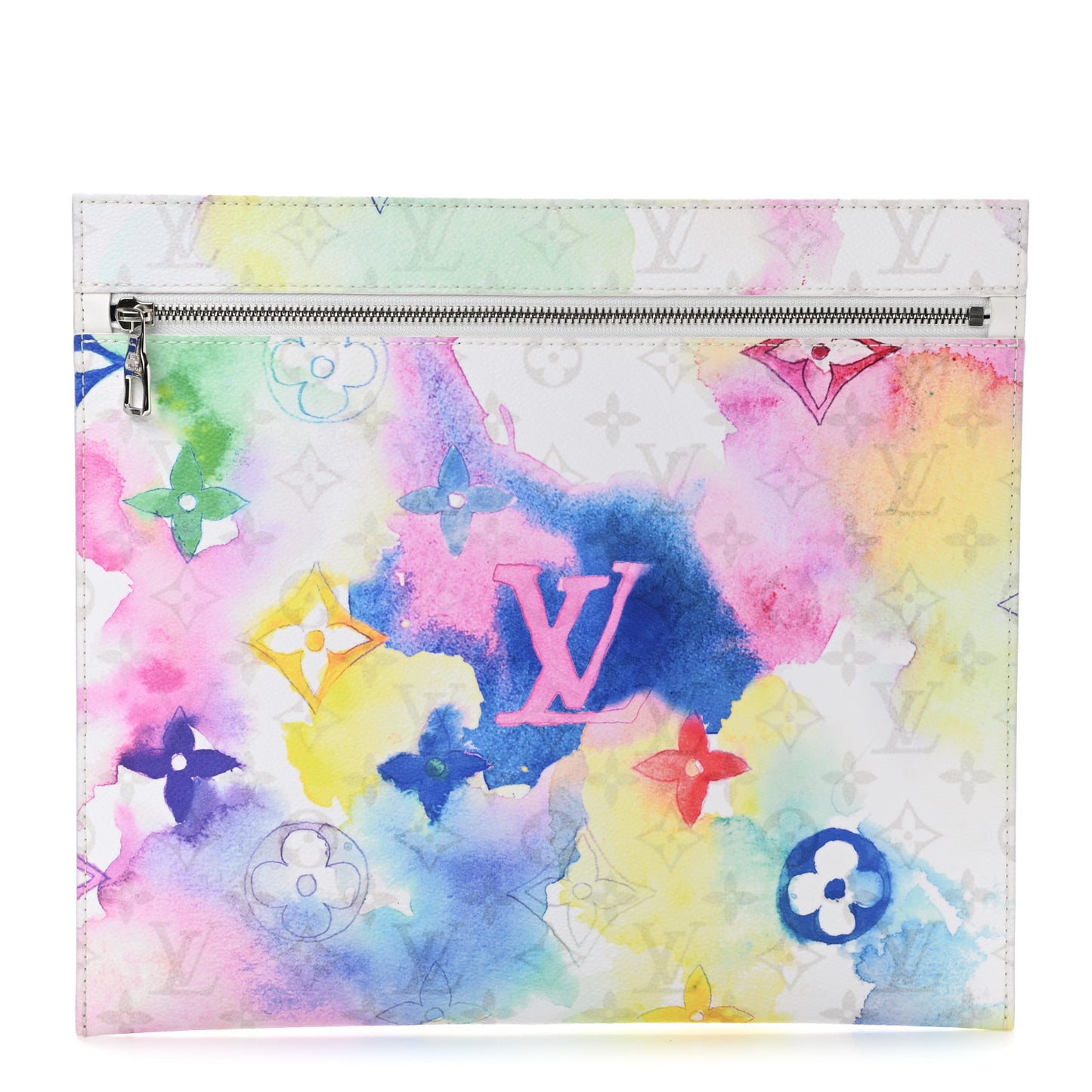 Monogram Watercolor New Tote Pochette Multicolor