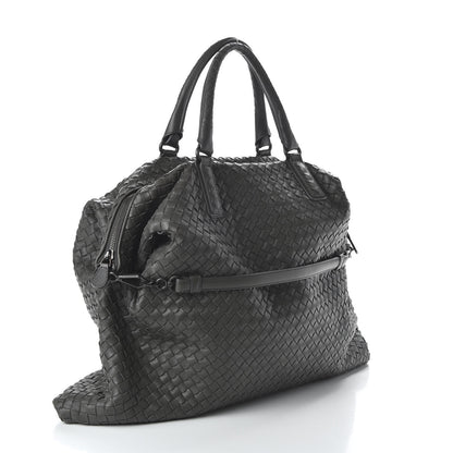 Bottega Veneta Nappa Intrecciato Maxi Convertible Tote Grey 3 of 10