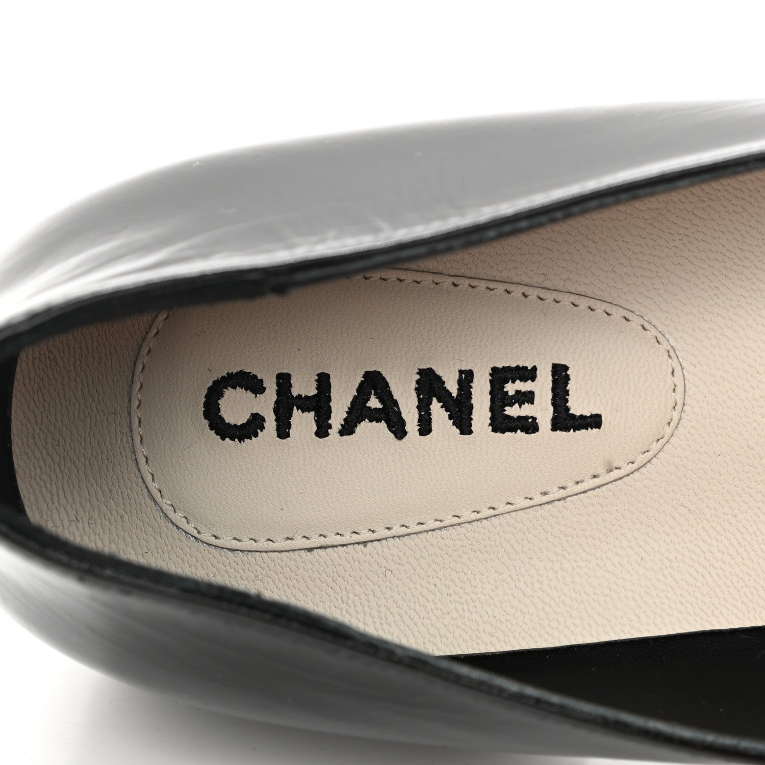 Chanel Patent Grosgrain Mocassin Loafers 39 Black 6 of 11
