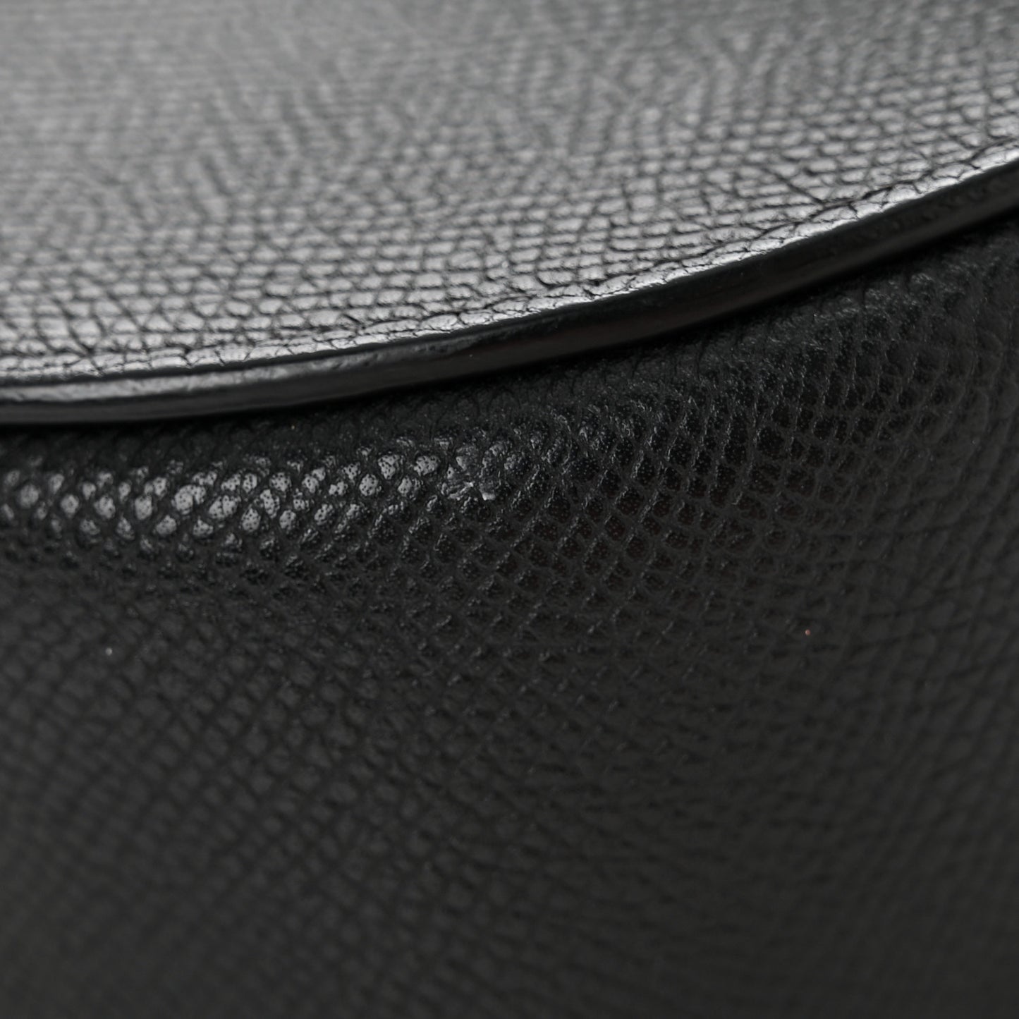 Grained Calfskin Medium Trotteur Black