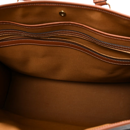 Celine Triomphe Canvas Calfskin Horizontal Cabas Tan 5 of 9