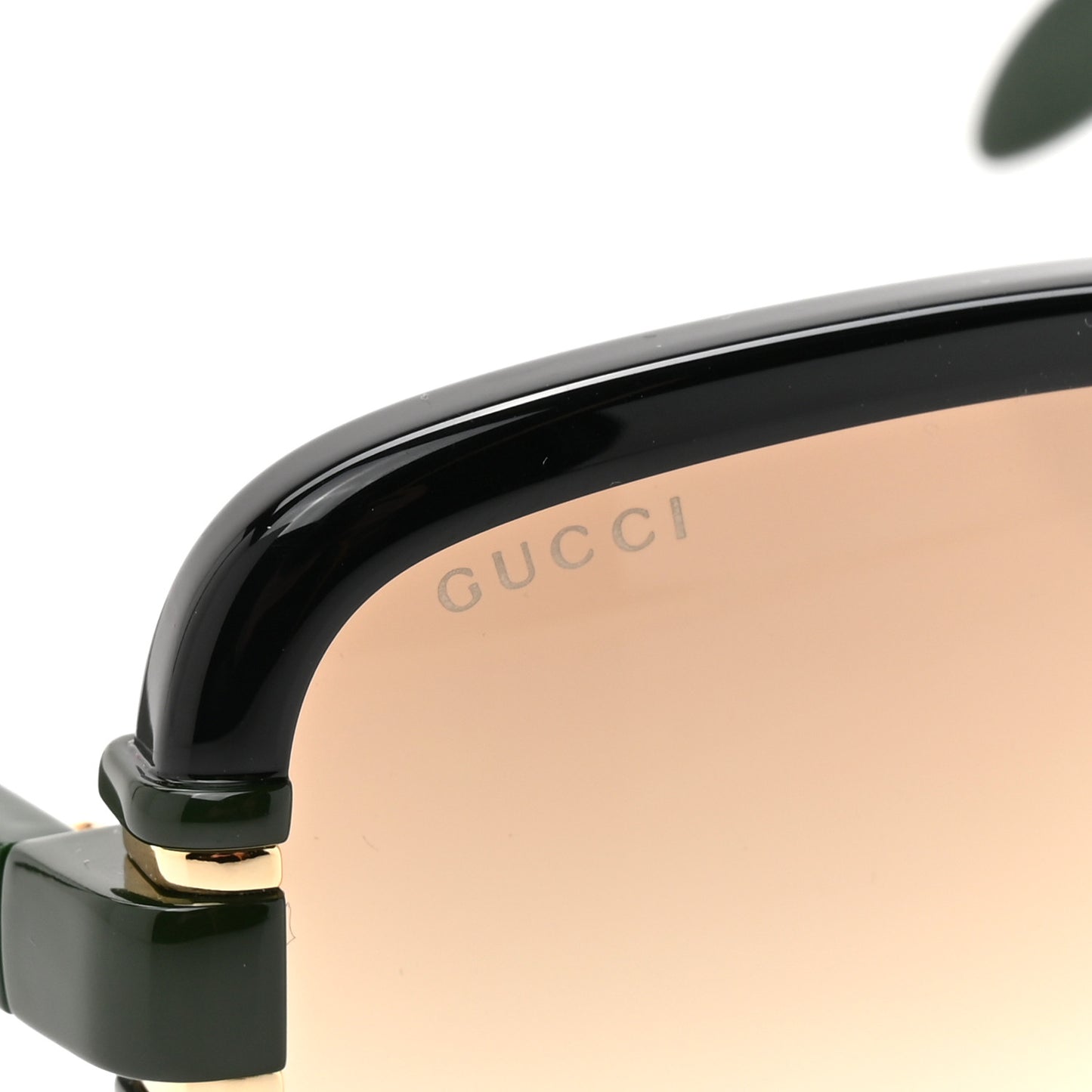 Acetate Interlocking G Square Sunglasses GG1066S Black Green