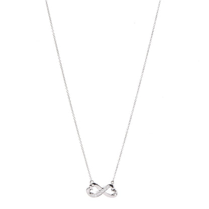 Tiffany 18K White Gold Diamond Paloma Picasso Double Loving Heart Necklace 1 of 7