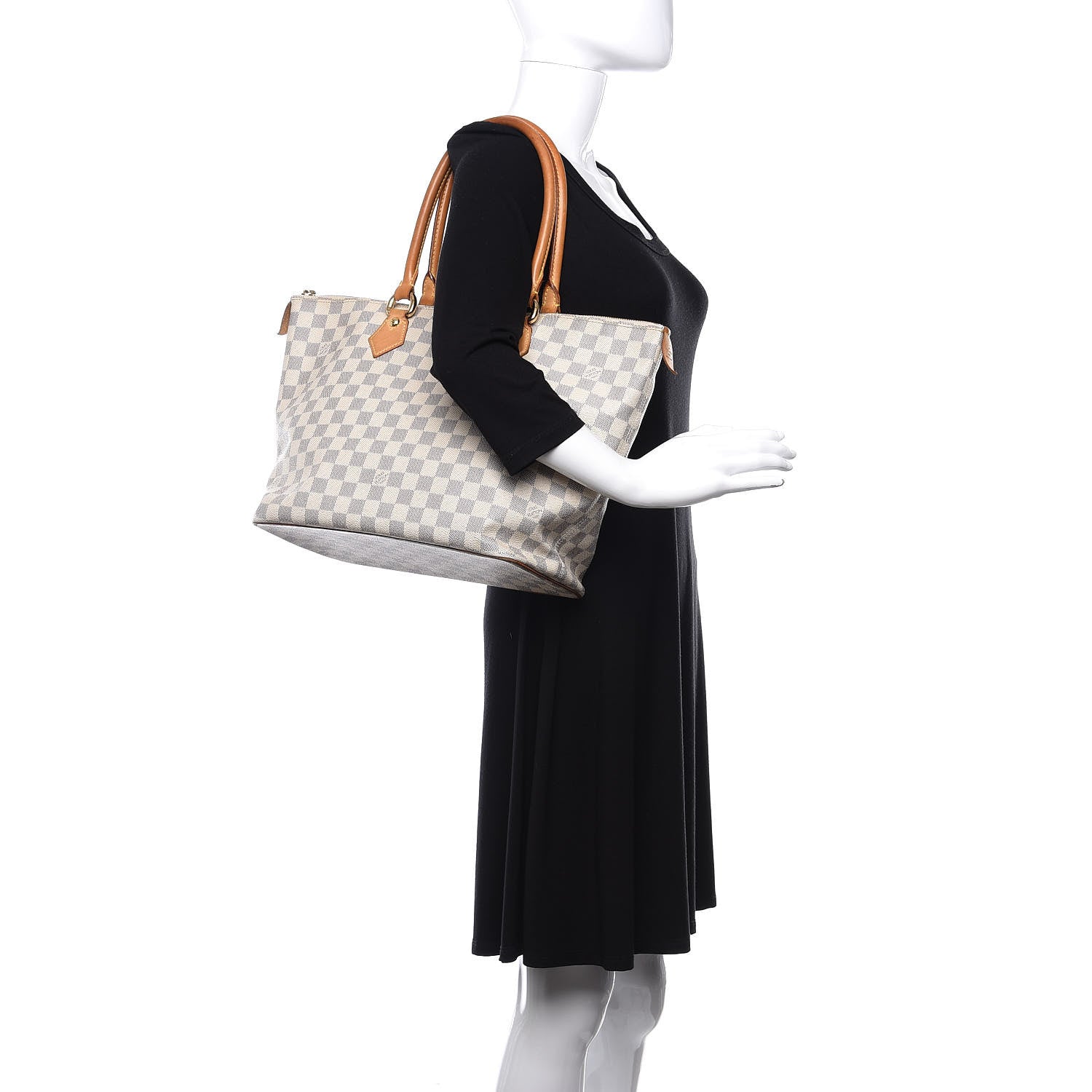 Louis Vuitton Damier Azur Saleya MM 2 of 13