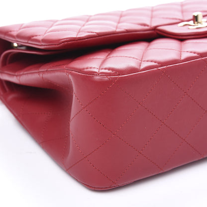 Chanel Lambskin Quilted Jumbo Double Flap Red 7 of 11