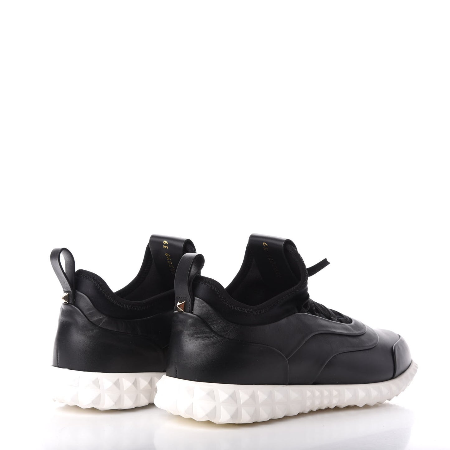 Nylon Rubber Calfskin Mens Soul AM Sneakers 39 Black