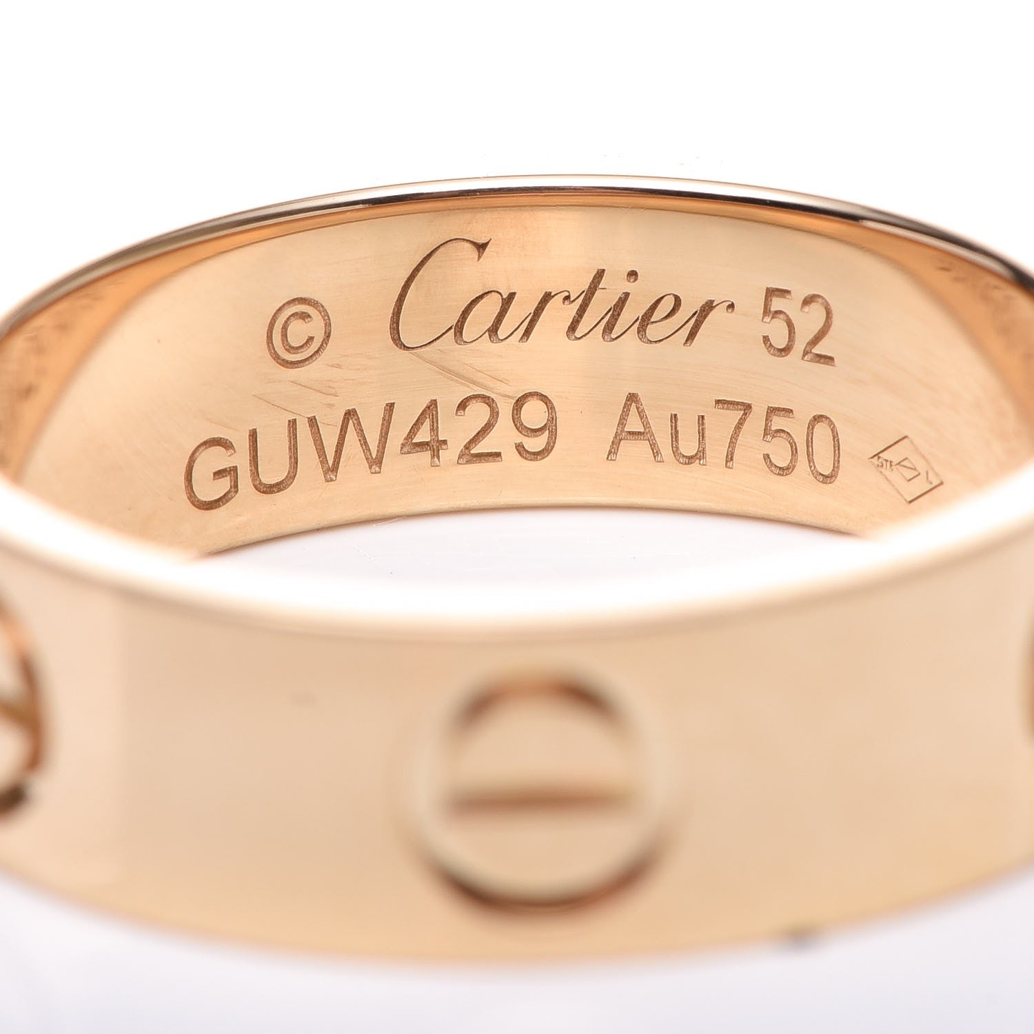Cartier 18K Yellow Gold 5.5mm LOVE Ring 52 6 4 of 5