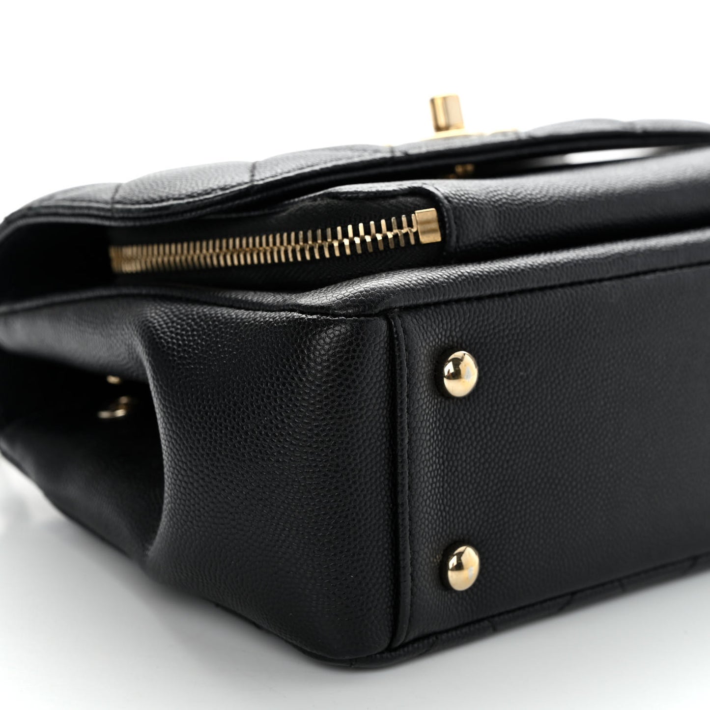 Caviar Quilted Small Business Affinity Flap Black