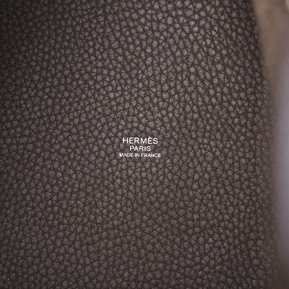 Hermes Taurillon Clemence Picotin Lock 22 MM Etoupe 6 of 11