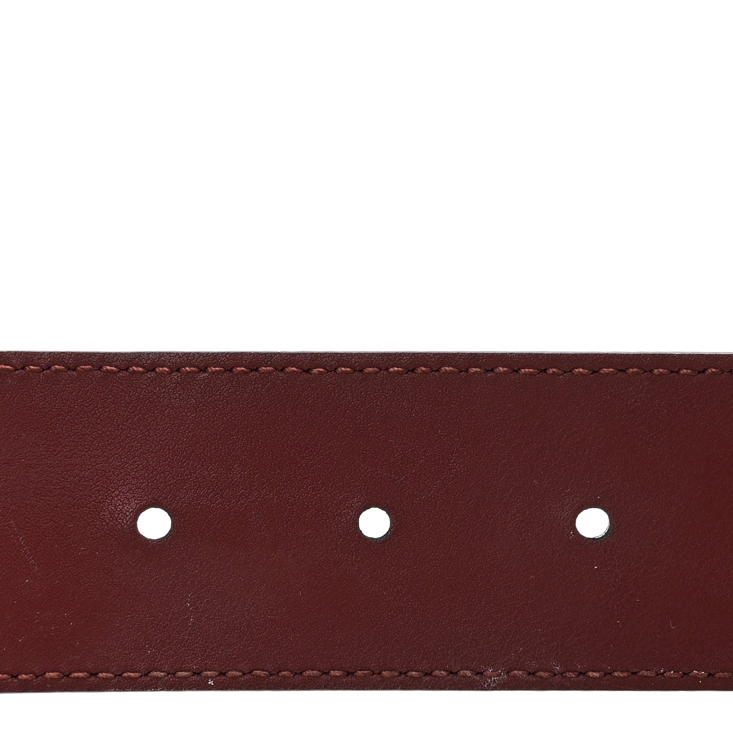 Gucci Calfskin Crystal Double G 40mm Belt 95 38 Vintage Bordeaux 4 of 6