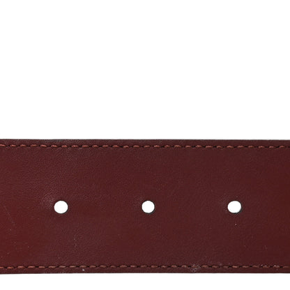Gucci Calfskin Crystal Double G 40mm Belt 95 38 Vintage Bordeaux 4 of 6