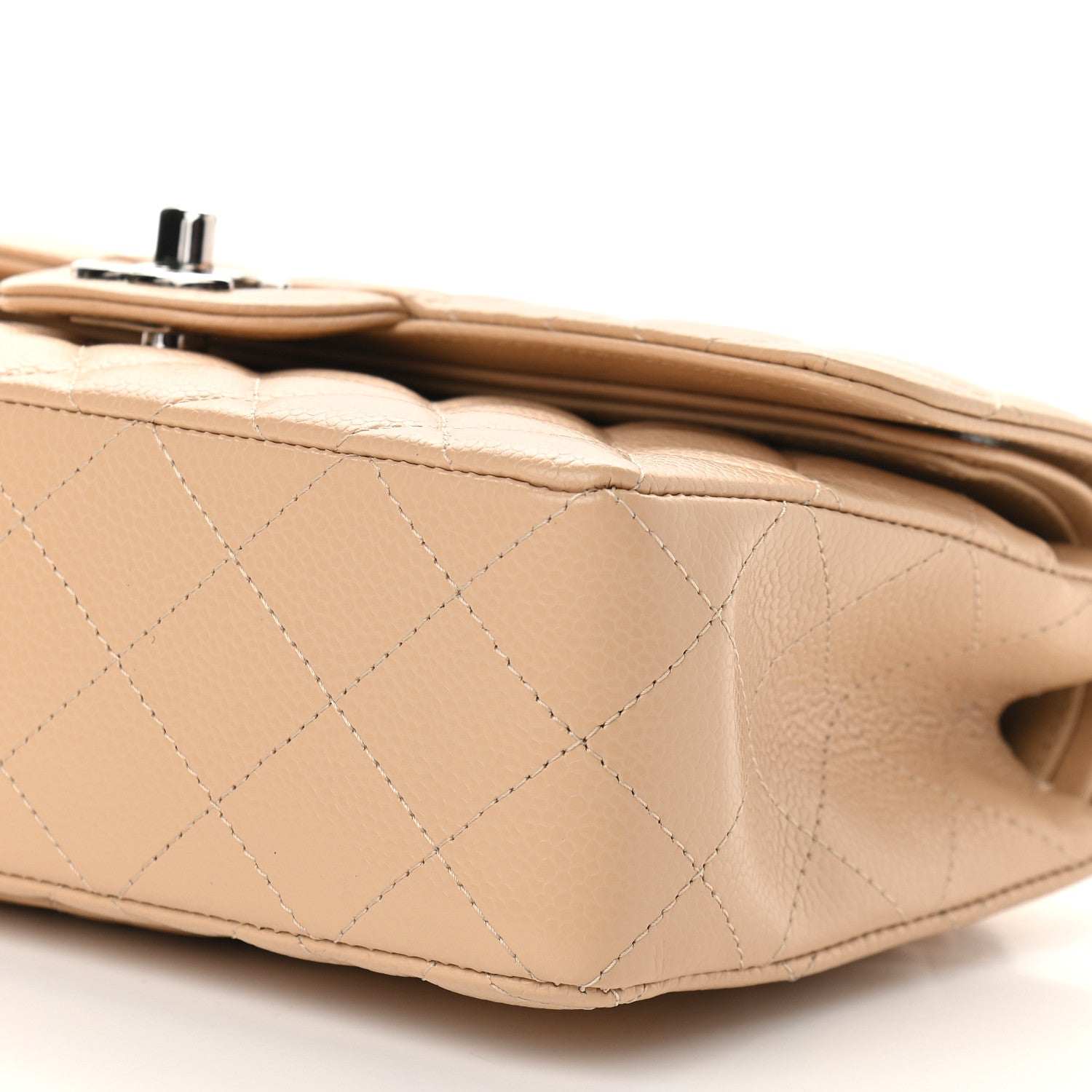 Chanel Caviar Quilted Small Double Flap Beige 9 of 9