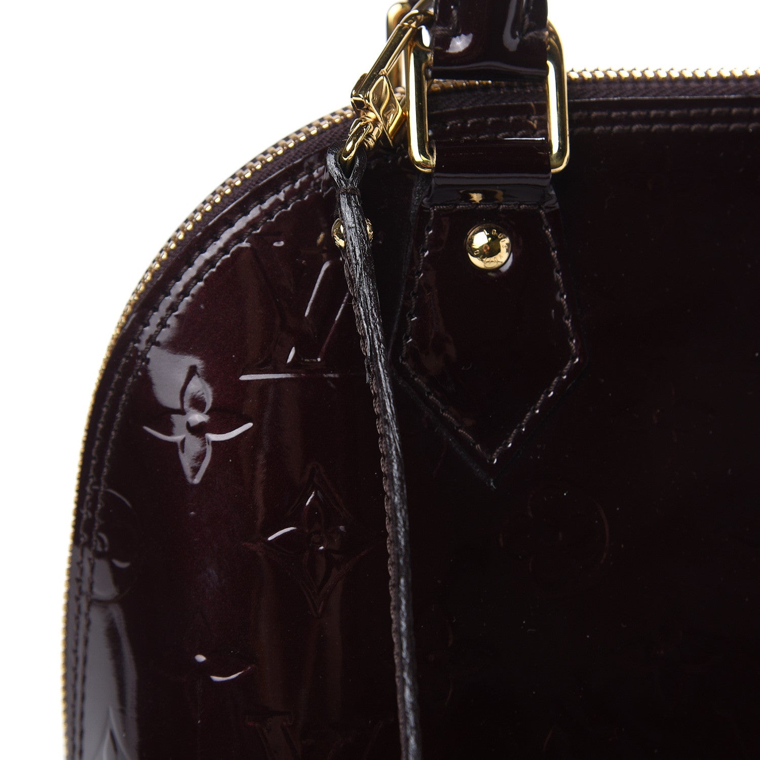 Louis Vuitton Vernis Alma BB Amarante 9 of 9