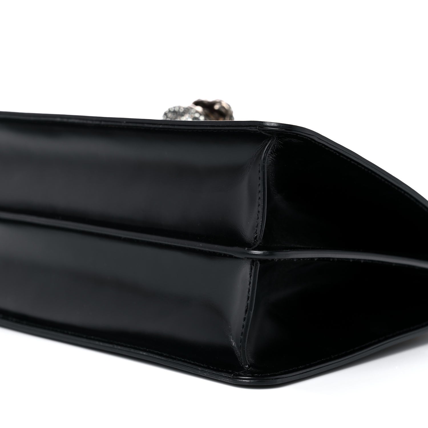 Gucci Calfskin Bamboo Medium Thiara Top Handle Bag Black 10 of 22