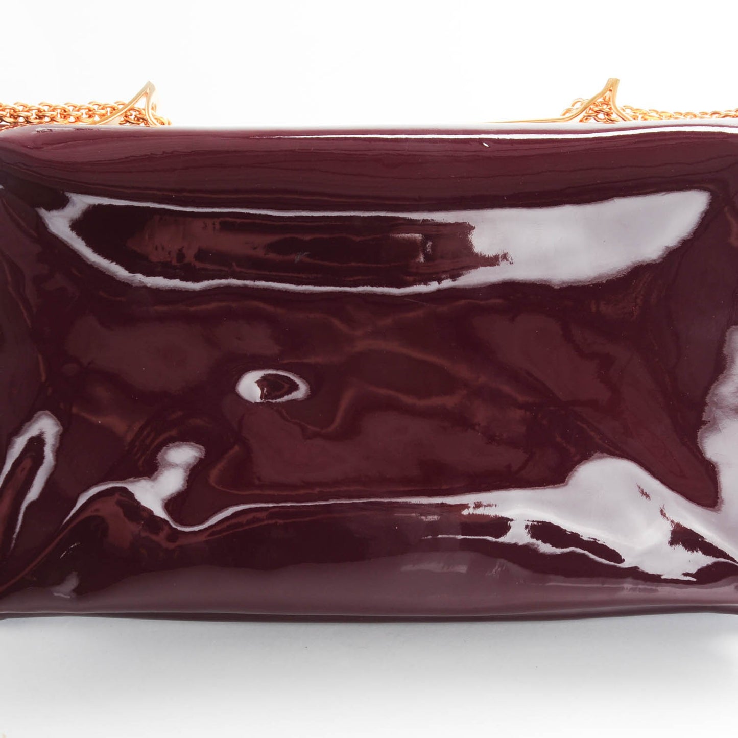 Patent Calfskin Animalia Va Va Voom Shoulder Bag Rubin
