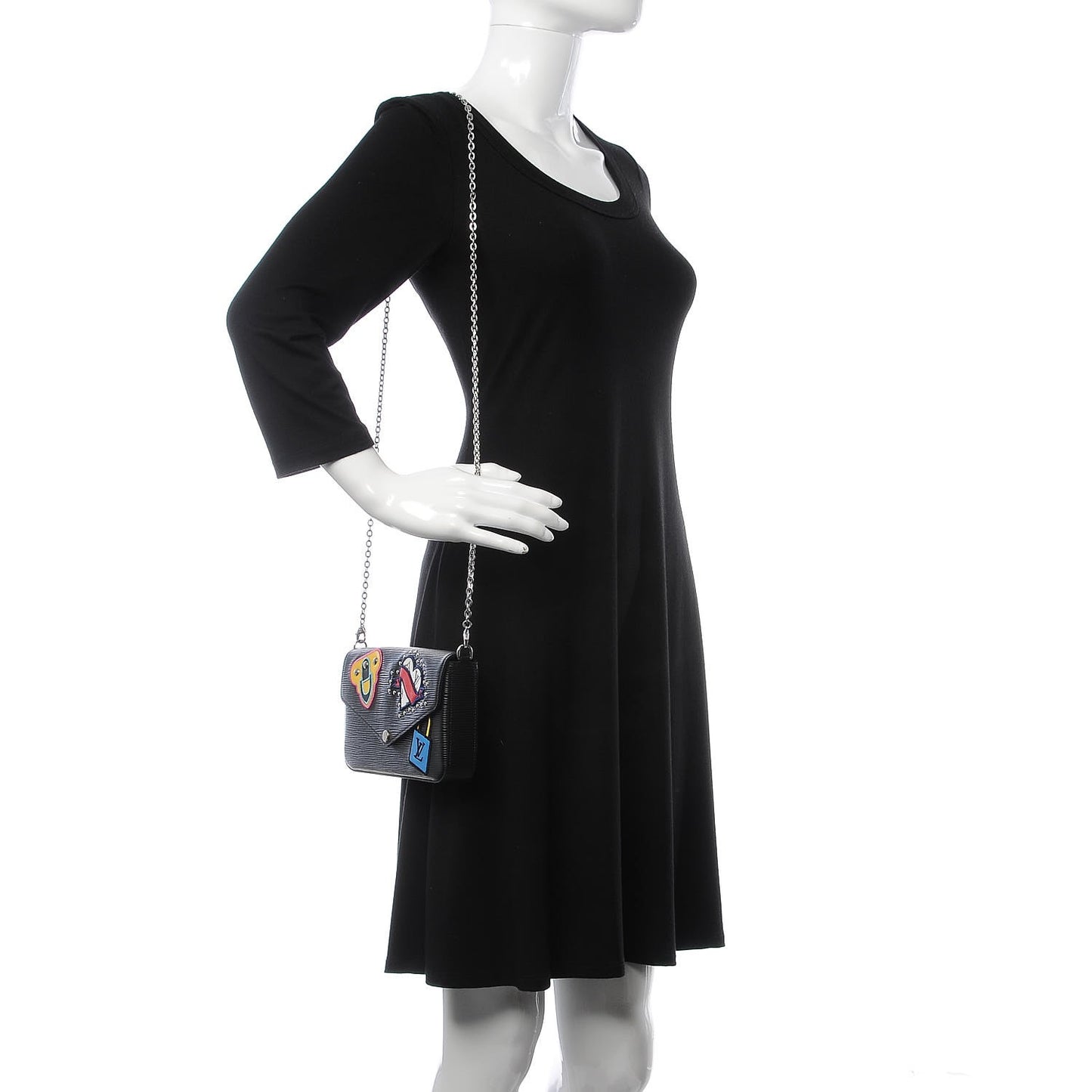 Epi LV Stories Pochette Felicie Black