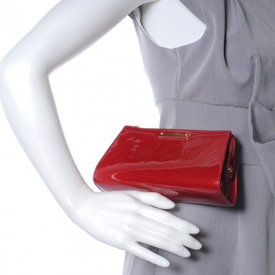 Louis Vuitton Vernis Cosmetic Pouch Bag Pomme D'Amour 2 of 8