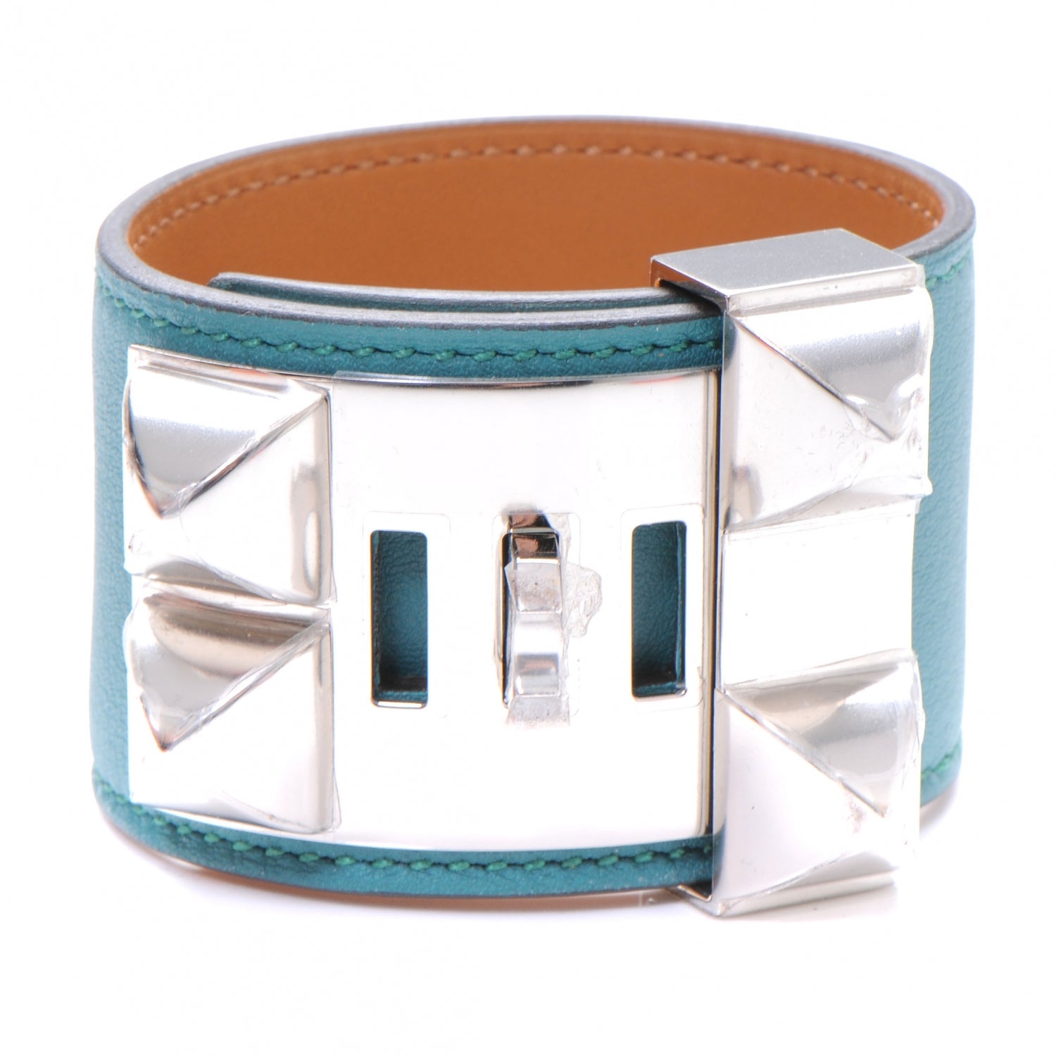 Hermes Swift Collier de Chien CDC Bracelet Malachite Small 3 of 7