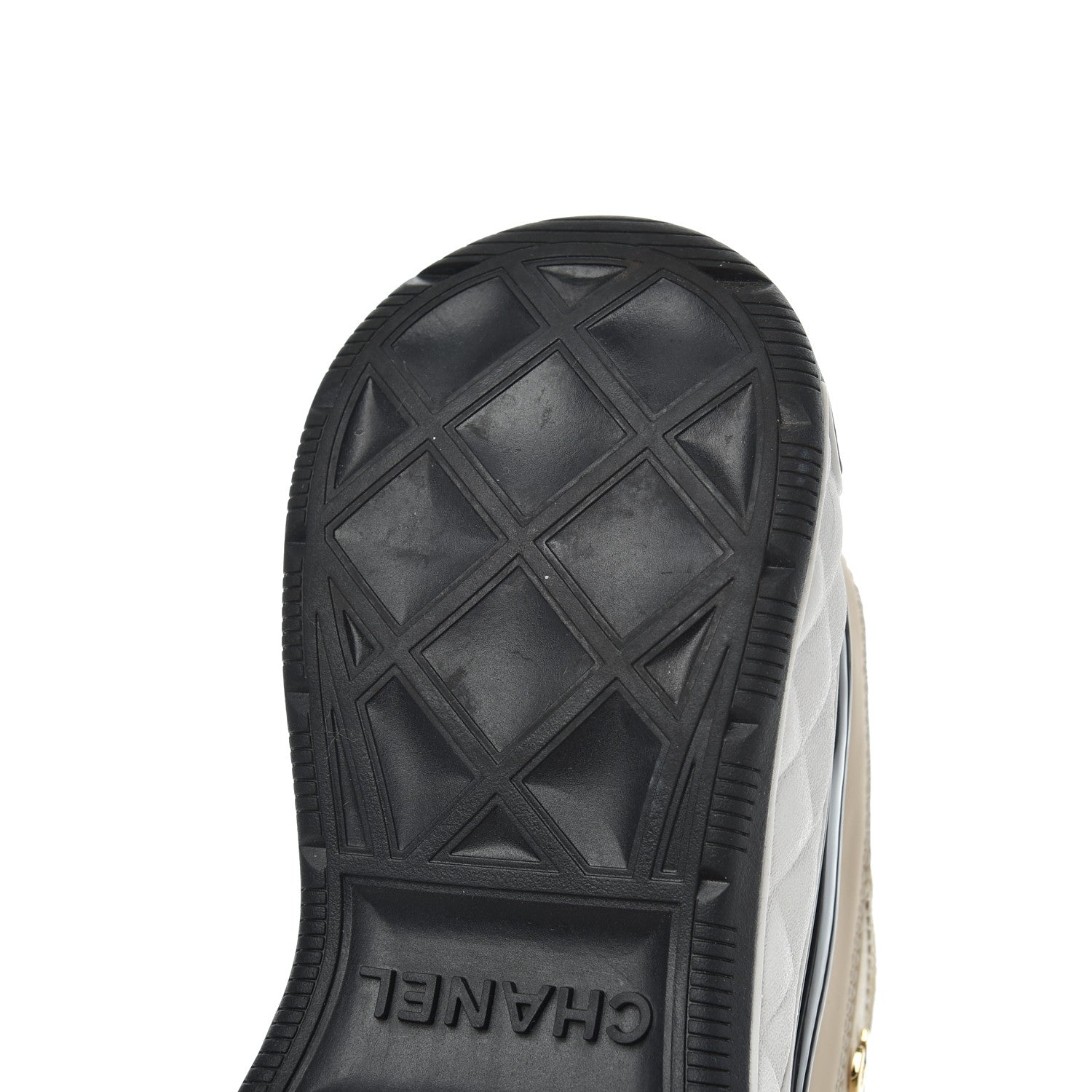 Chanel Velvet Calfskin Mixed Fibers CC Sneakers 39.5 Beige 15 of 15
