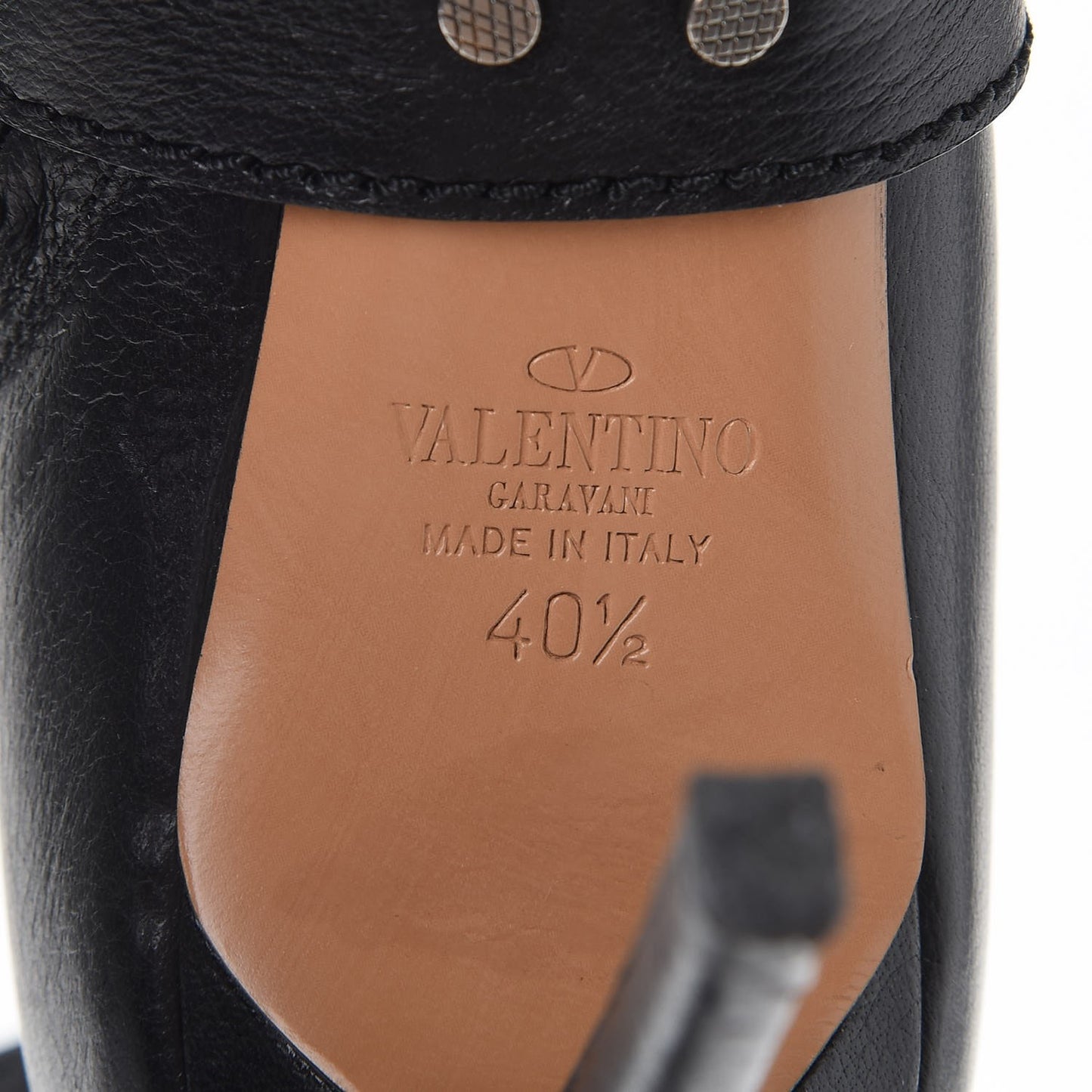 Calfskin Bow Ankle Boots 40.5 Black