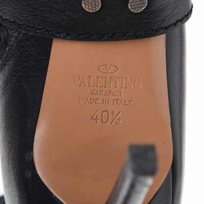 Valentino Garavani Calfskin Bow Ankle Boots 40.5 Black 8 of 14