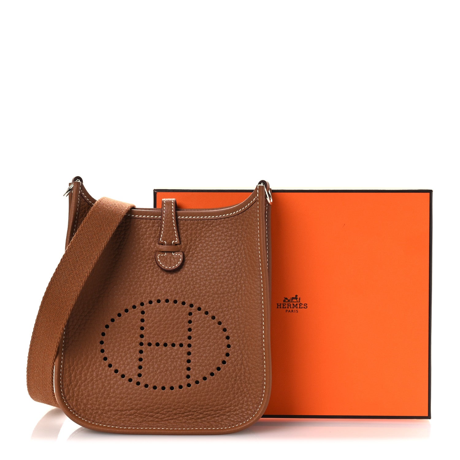 Hermes Taurillon Clemence Evelyne TPM Gold 12 of 12