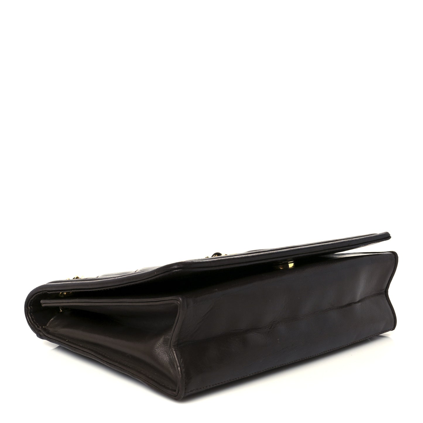 Lambskin Quilted Timeless CC Single Flap Brown