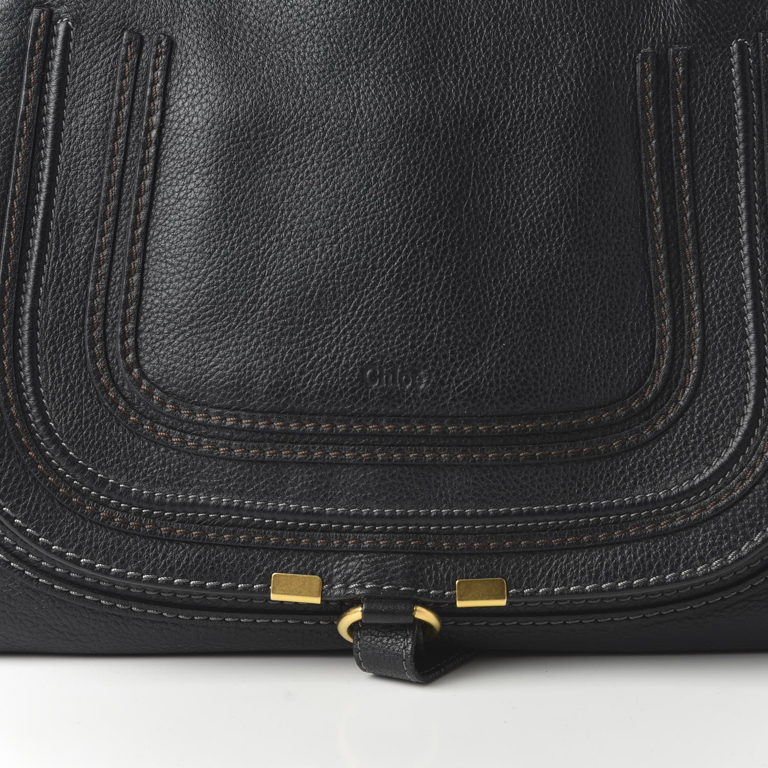Chloe Calfskin Medium Marcie Satchel Black 17 of 17