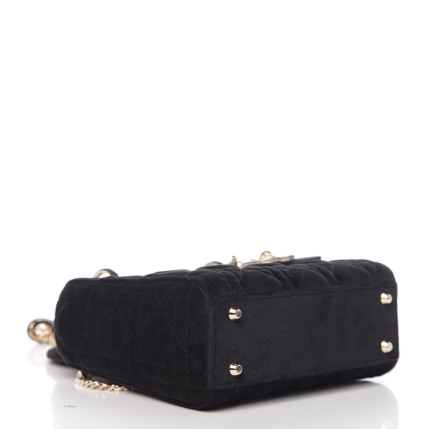 Velvet Mini Lady Dior Black