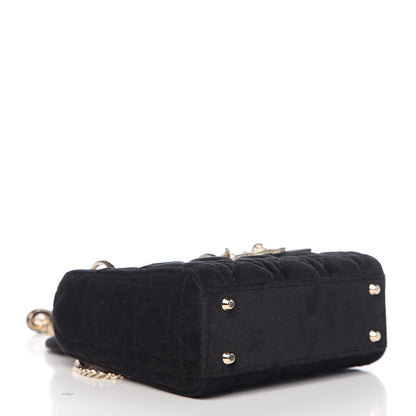 Christian Dior Velvet Mini Lady Dior Black 3 of 9