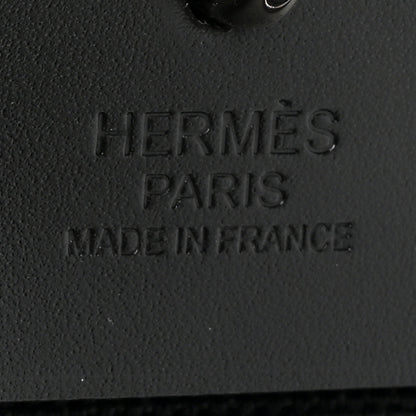 Hermes Military Toile Vache Hunter Herbag Zip Retourne 31 PM Black 8 of 13