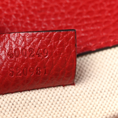 Gucci Dollar Calfskin Swarovski Crystal Small Dionysus Shoulder Bag Hibiscus Red 7 of 11