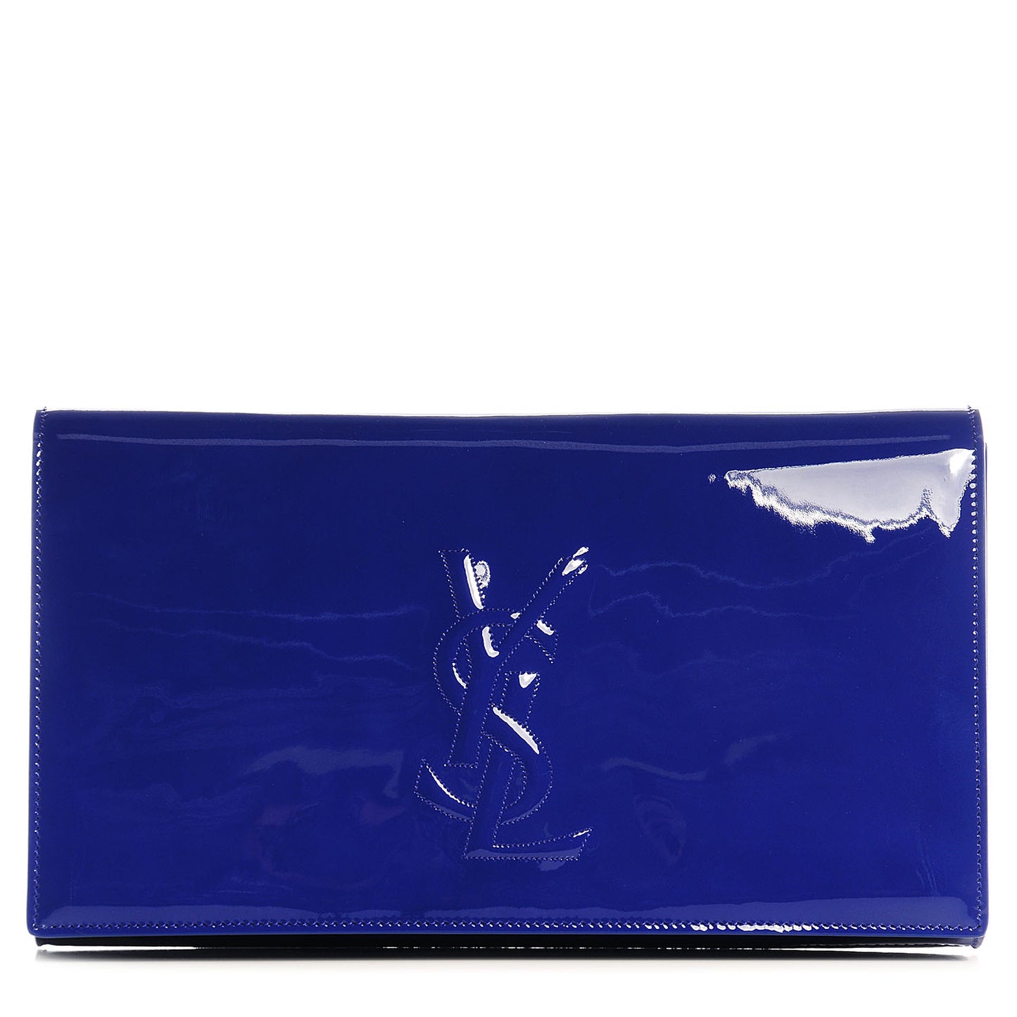 Patent Belle De Jour Clutch Royal Blue