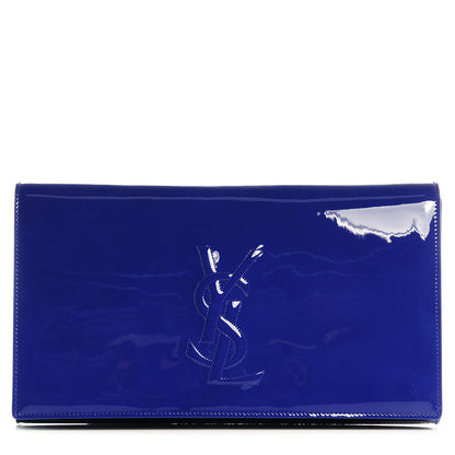 Saint Laurent Patent Belle De Jour Clutch Royal Blue 1 of 7