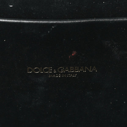 Dolce & Gabbana Smooth Calfskin Small Devotion Envelope Top Handle Bag Black 6 of 9
